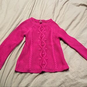 Old Navy Kids Pink Cable Knit Sweater